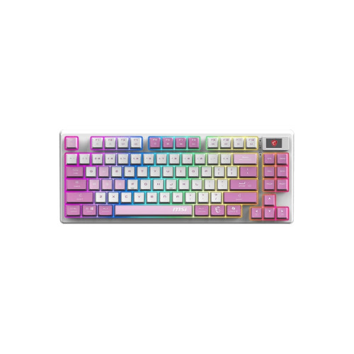 MSI Msı Forge GK600 Tkl Wıreless Vıolet Rgb Mekanik Linear Kablosuz Türkçe Gaming Klavye