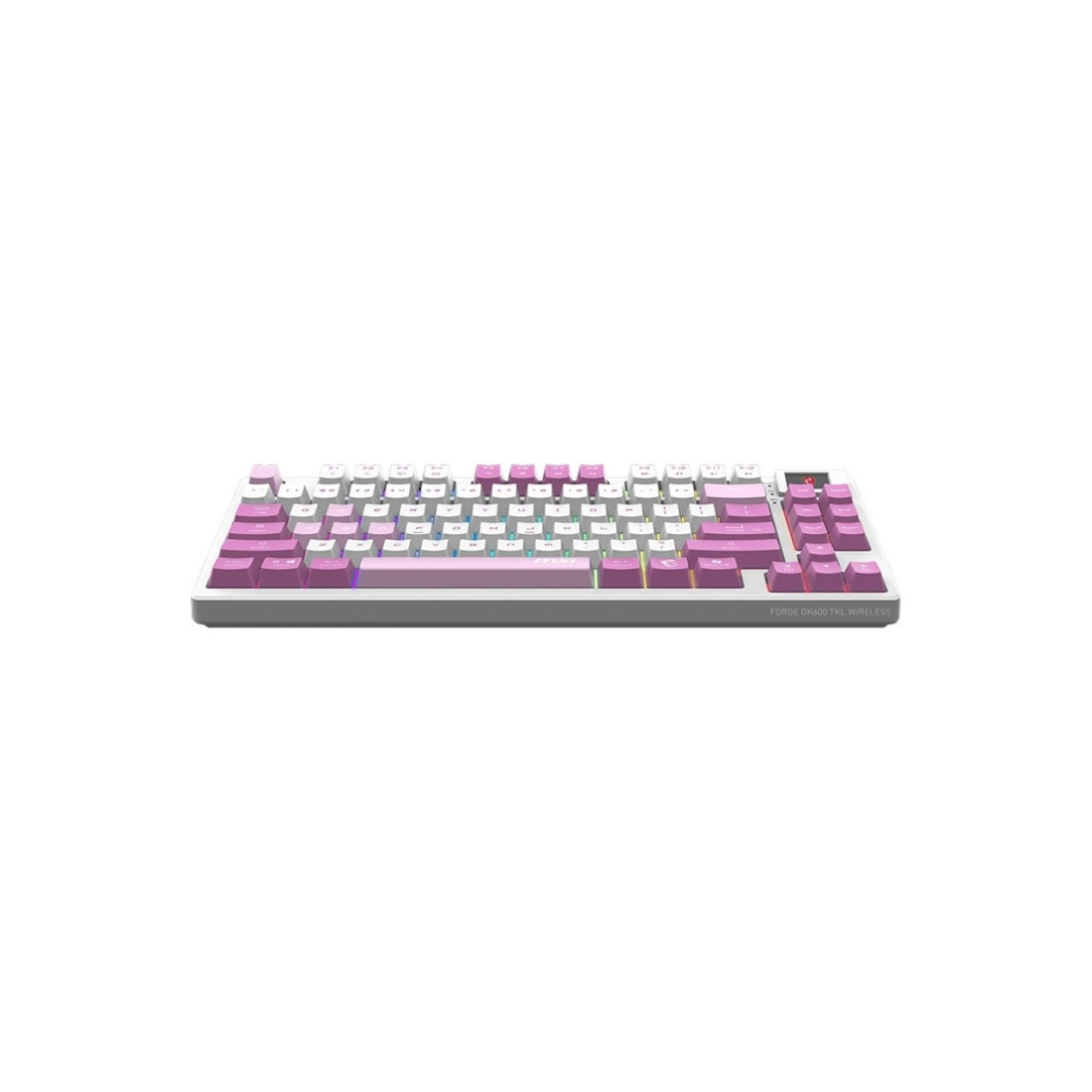 MSI Msı Forge GK600 Tkl Wıreless Vıolet Rgb Mekanik Linear Kablosuz Türkçe Gaming Klavye