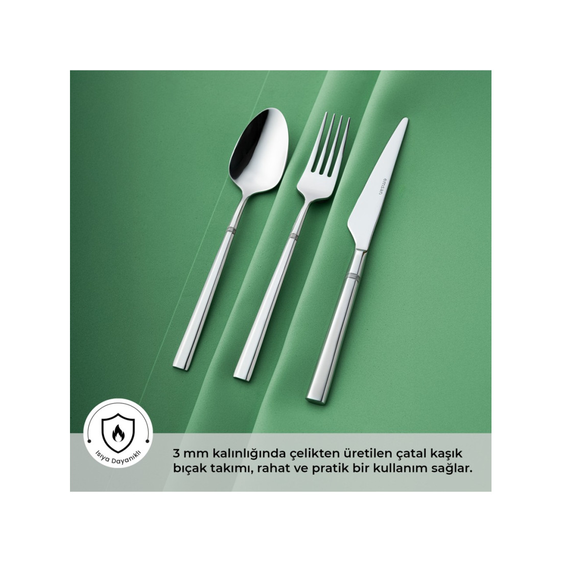 Emsan Penta 18 Parça 6 Kişilik Çatal Kaşık Bıçak Takımı