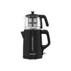 Grundig Tm 1520 S Siyah Çay Makinesi 0.8 lt Cam Demlik Kapasitesi ve Plastik Gövde ile
