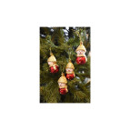 Waldern 4lü Yılbaşı Çam Ağacı Kardan Adam Süs 8 cm