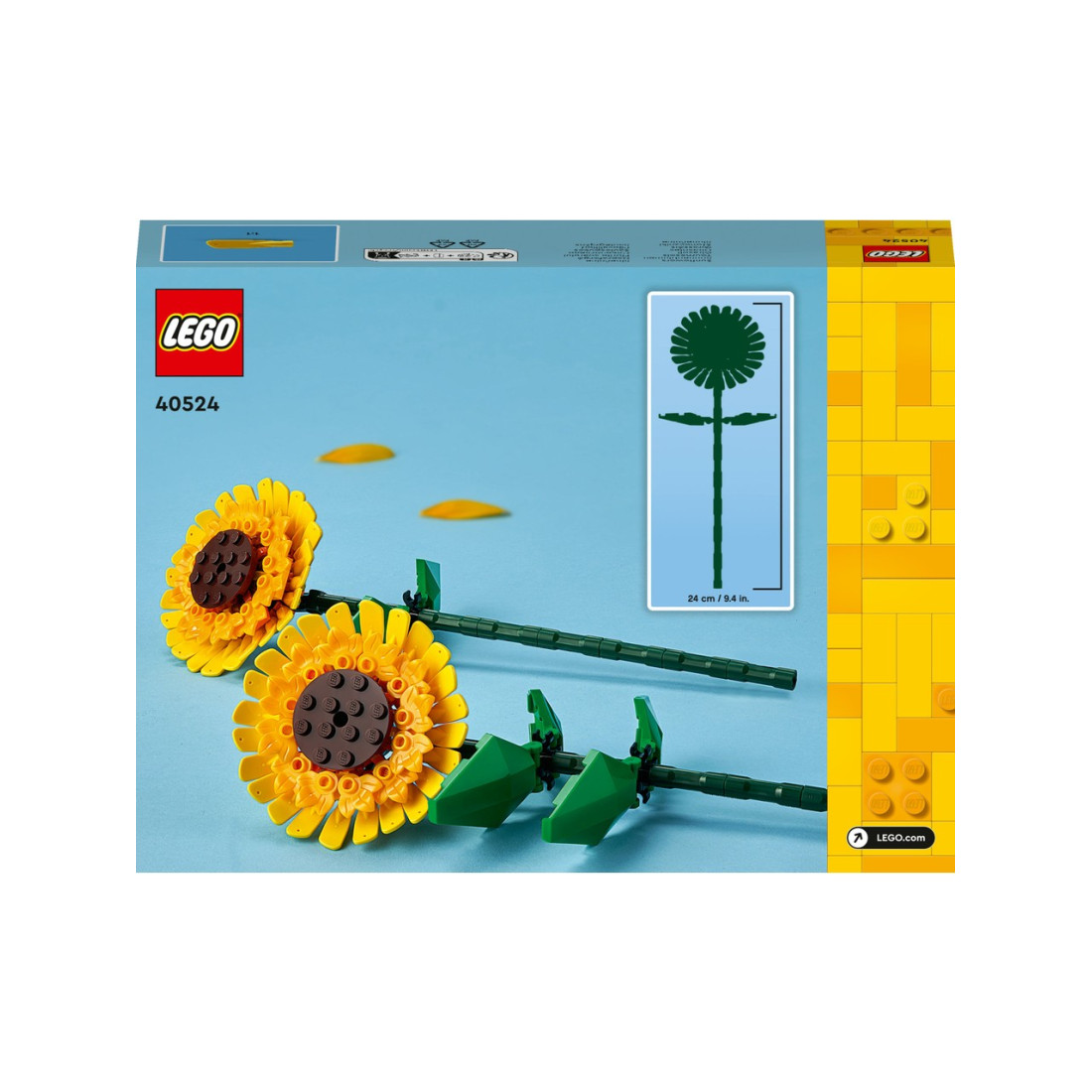 LEGO ® Botanicals Ayçiçeği 40524 - 8+ Yaratıcı Çiçek Model Yapım Seti (191P)