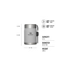 Stanley The Legendary Food Jar + Spork 0.4L Ash 2.0 10-09382-111