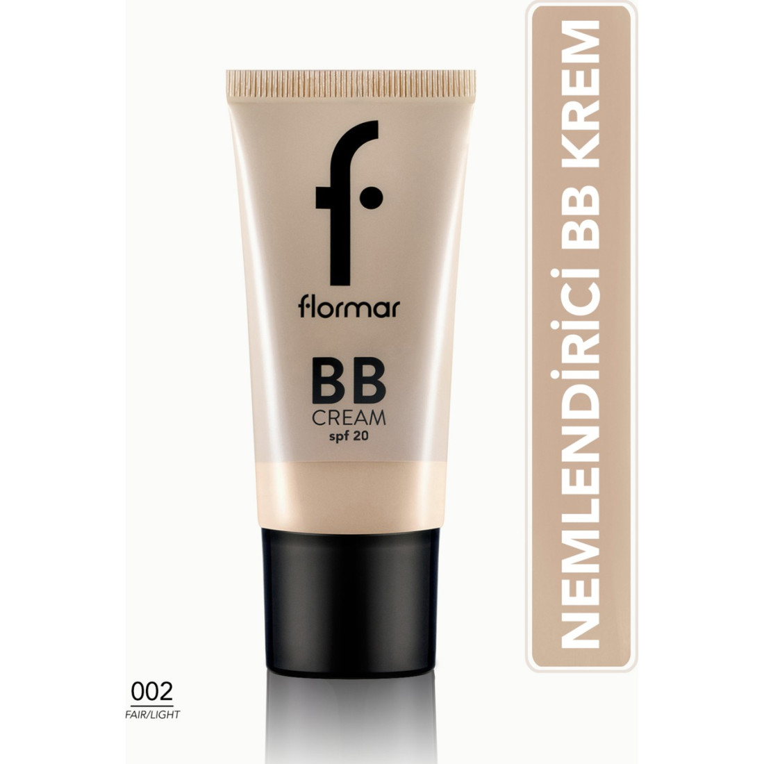 Flormar Hafif Yapılı & Yarı Parlak Bitişli SPF20 Nemlendirici BB Krem (002 Fair/Light) 8690604535392