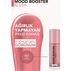 Flormar Mood Booster Doğal Görünüm Veren Yoğun Pigmentli Likit Allık (003 That's Rosewood) 8682536043724