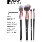Flormar 4'lü Makyaj Fırçası Seti (Allık-Fondöten-Far-Crease) - Makeup Brush Set - 8690604597772