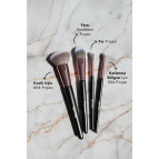 Flormar 4'lü Makyaj Fırçası Seti (Allık-Fondöten-Far-Crease) - Makeup Brush Set - 8690604597772