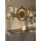 MetaQuartz Aksesuar Chakra Roma ( - Gold - ) Full Çelik - Roma Rakamlı - (Pilli Led) - Modern Dekoratif Duvar Saati