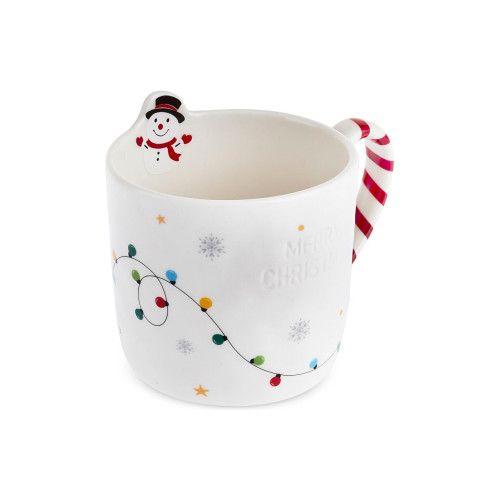 Karaca New Year Yılbaşı Flake Büyük Kupa 450 ml - 1 adet