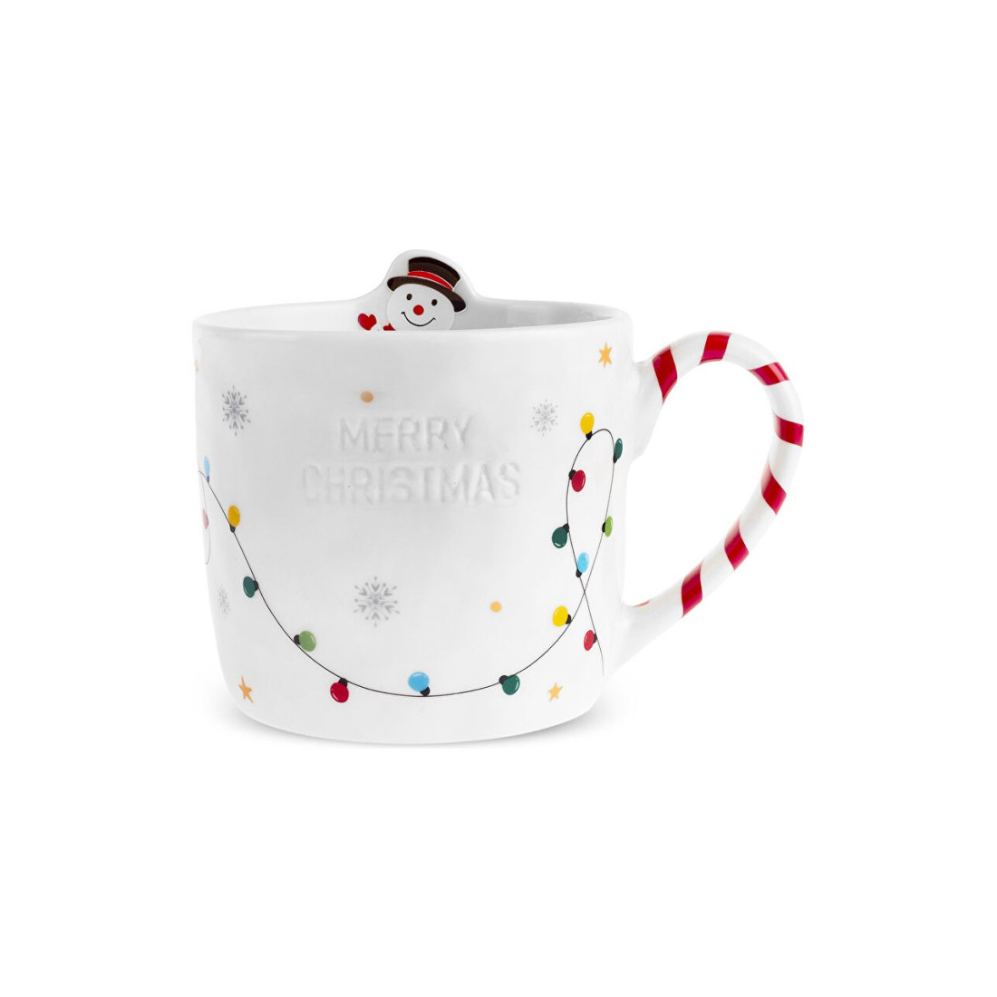 Karaca New Year Yılbaşı Flake Büyük Kupa 450 ml - 1 adet