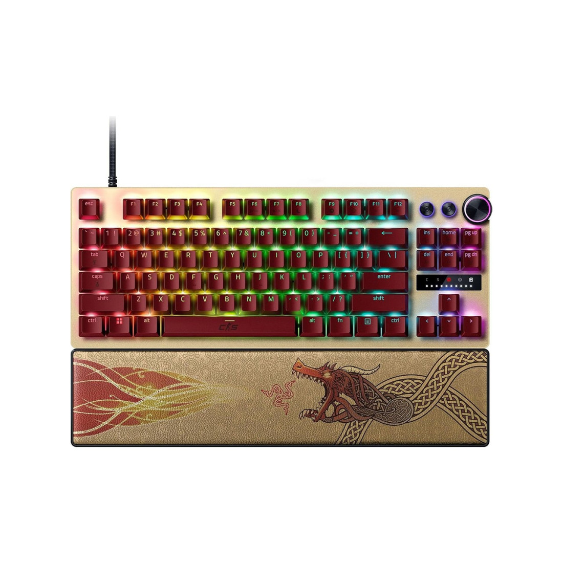 Razer Huntsman V3 Pro Tenkeyless – Counter Strike 2 Dragon Lore Edition %80 Gen-2 Switch Hall Effect Rgb Ingilizce Mekanik Gaming Klavye