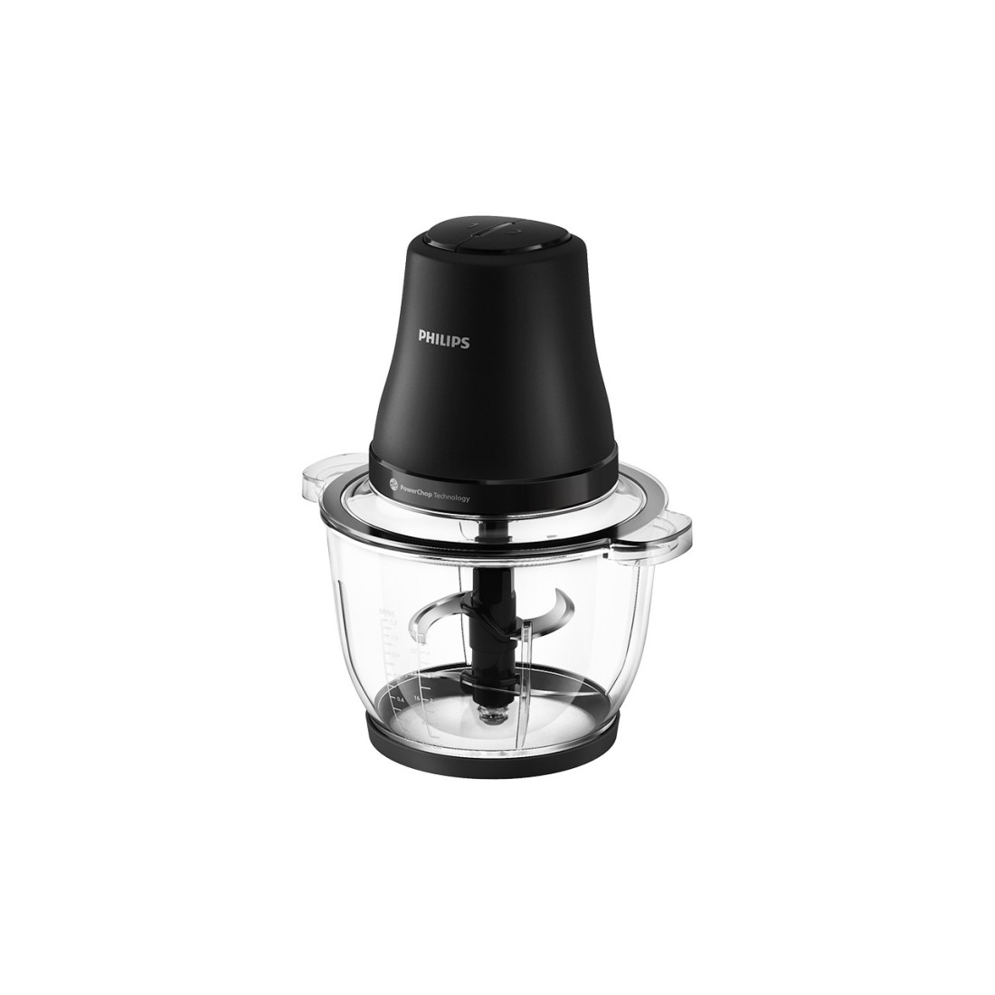 Philips HR1502/00 4 Bıçaklı Doğrayıcı 3000 Serisi Siyah Plastik Hazneli 500 W Güç ve PowerChop Teknolojisi