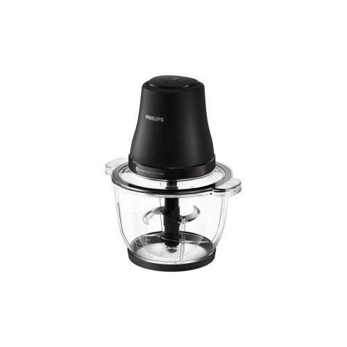 Philips HR1502/00 4 Bıçaklı Doğrayıcı 3000 Serisi Siyah Plastik Hazneli 500 W Güç ve PowerChop Teknolojisi