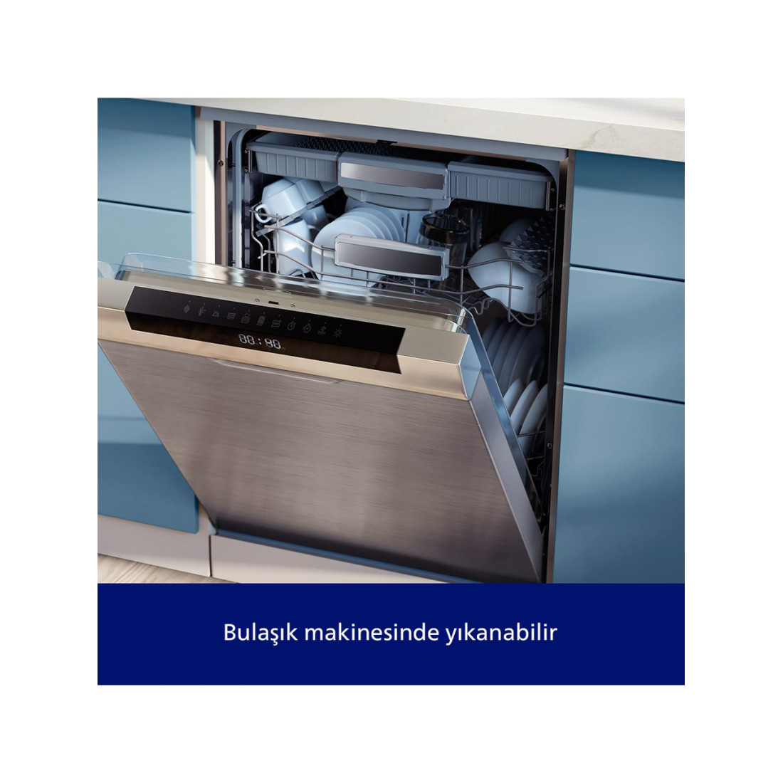 Philips HR1502/00 4 Bıçaklı Doğrayıcı 3000 Serisi Siyah Plastik Hazneli 500 W Güç ve PowerChop Teknolojisi