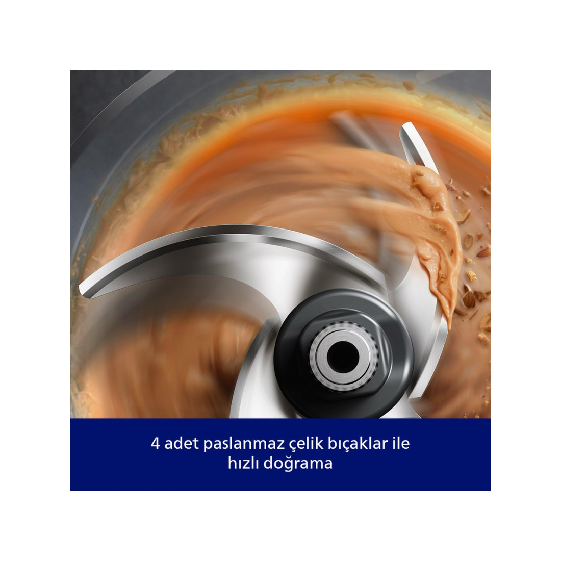Philips HR1502/00 4 Bıçaklı Doğrayıcı 3000 Serisi Siyah Plastik Hazneli 500 W Güç ve PowerChop Teknolojisi