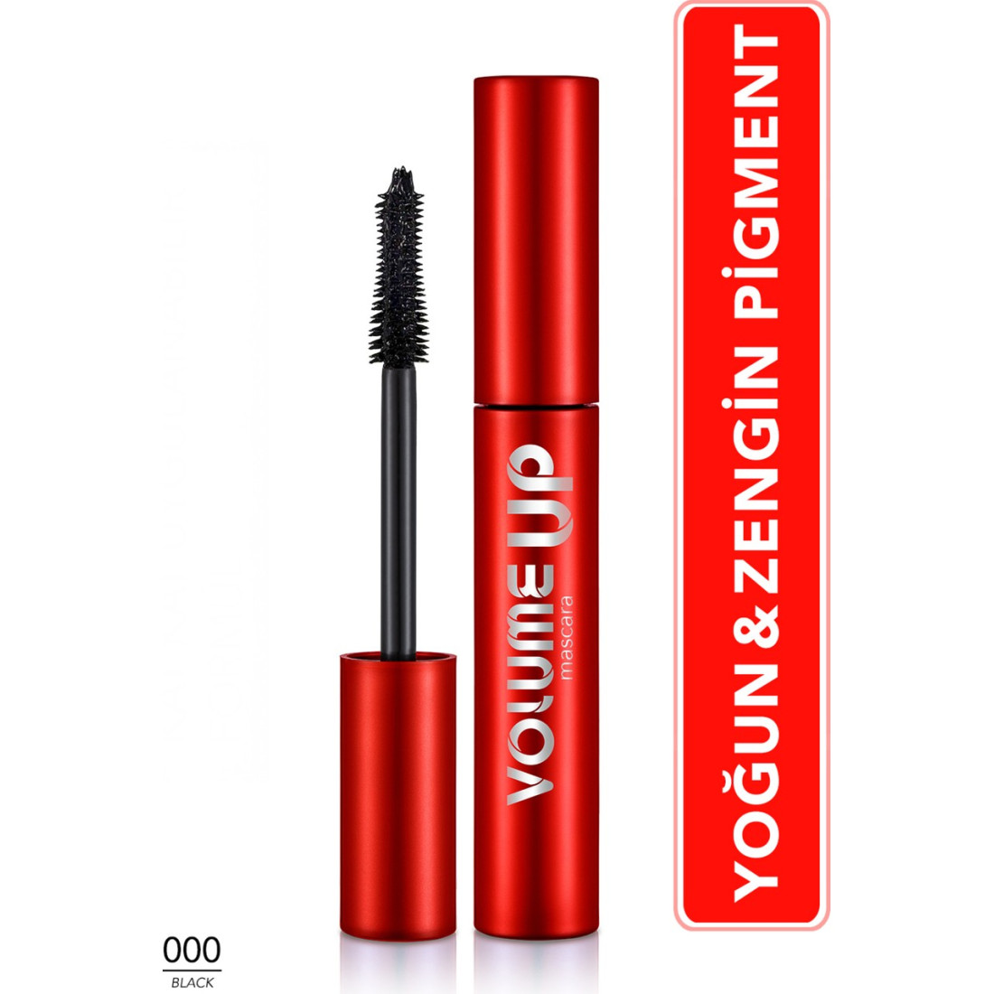 Flormar Volume Up Mascara Yoğun Hacim ve Lifting Etkili Kat Kat Uygulanabilir Maskara (000 Black) 8682536100724