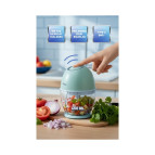 Sinbo SHB-7503 Paslanmaz Çelik 3 Bıçaklı Şarjlı Kablosuz Rondo Tek Parça Doğrayıcı