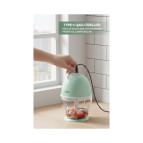 Sinbo SHB-7503 Paslanmaz Çelik 3 Bıçaklı Şarjlı Kablosuz Rondo Tek Parça Doğrayıcı