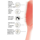 Tangle Teezer The Ultimate Detangler Large Peach Eletriklenme Önleyici Saç Fırçası-Tarak (Düz ve Kıvırcık Saçlar)