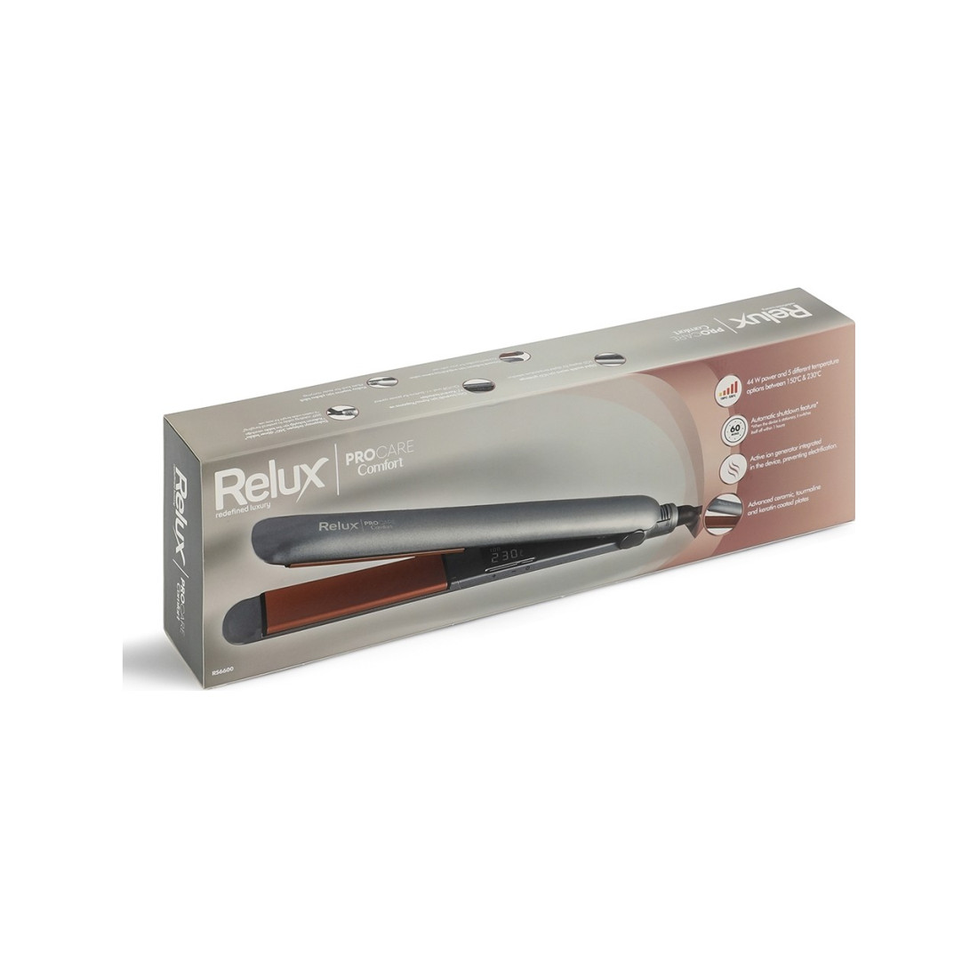 Relux RS6600 Procare Comfort 230°C Seramik Malzemeli İyonik Keratin Korumalı Saç Düzleştirici Özellikli