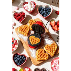 Kiwi KSM-2401W Mini Waffle Makinesi 350W Kalp Yüzey Şekilleri Yapışmaz Plaka Özelliği ile