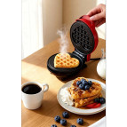Kiwi KSM-2401W Mini Waffle Makinesi 350W Kalp Yüzey Şekilleri Yapışmaz Plaka Özelliği ile