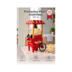Torima Mısır Patlatma Makinesi Yağsız Ev Tipi Popcorn Makinesi TPM01 Kırmızı