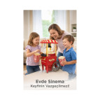Torima Mısır Patlatma Makinesi Yağsız Ev Tipi Popcorn Makinesi TPM01 Kırmızı