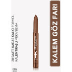 Flormar Extreme Tattoo Mat & Işıltılı Asansörlü Kalemtıraşlı Jel Göz Kalemi & Far Stick - 005 Bronze