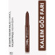 Flormar Extreme Tattoo Mat & Işıltılı Asansörlü Kalemtıraşlı Jel Göz Kalemi & Far Stick - 003 Cocoa