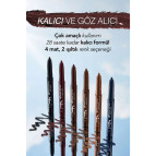 Flormar Extreme Tattoo Mat & Işıltılı Asansörlü Kalemtıraşlı Jel Göz Kalemi & Far Stick - 003 Cocoa
