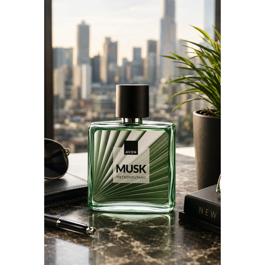 Avon Musk Metropolitano Erkek EDT Parfüm 75 ml Odunsu Koku ile Şehrin Karmaşasında Güçlü Hisset