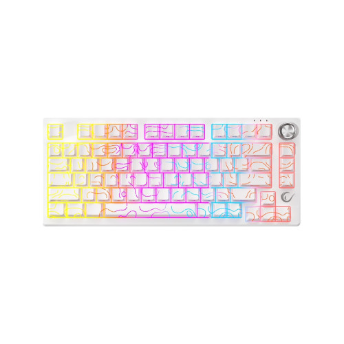 Rampage KB-R106 Crack 75 Rgb Us Layout Gaming Klavye Oyuncu Klavyesi Beyaz