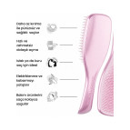 Tangle Teezer Mini Ultimate Detangler Satin Pink Chrome Saç Fırçası-Tarak / Mini Boy