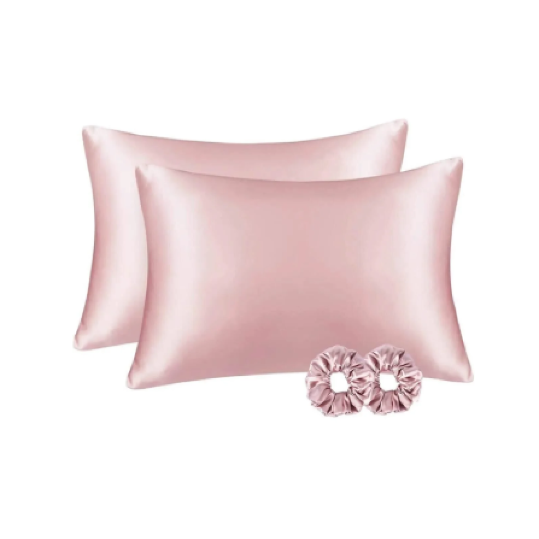 İpek Saten Yastık Kılıfı 2 Adet 50x70cm 2 Adet Saten Tokalı