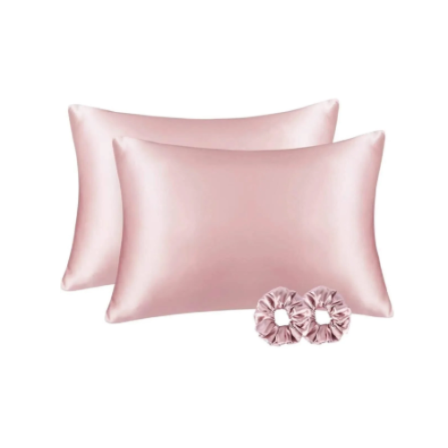 İpek Saten Yastık Kılıfı 2 Adet 50x70cm 2 Adet Saten Tokalı