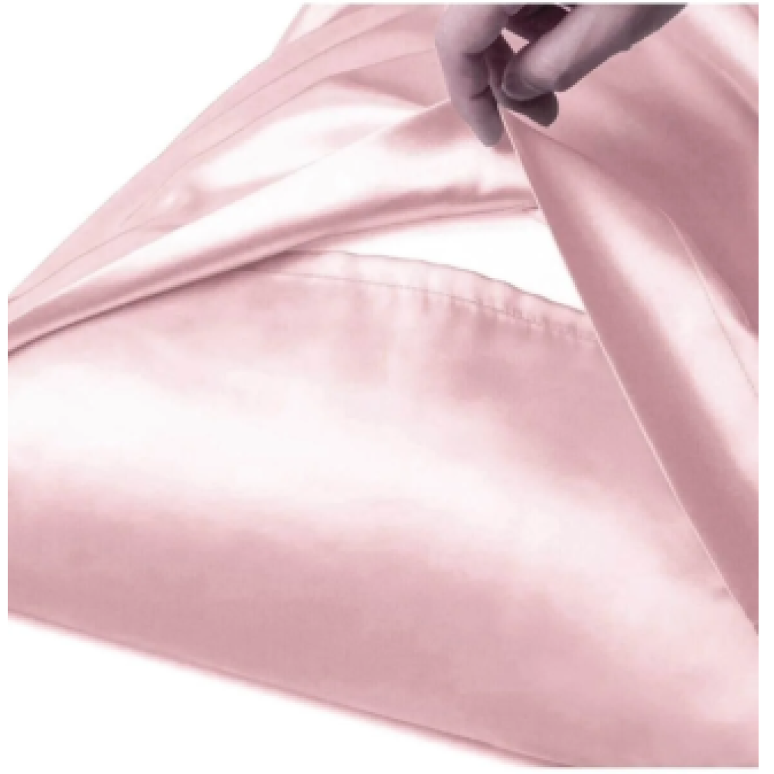 İpek Saten Yastık Kılıfı 2 Adet 50x70cm 2 Adet Saten Tokalı