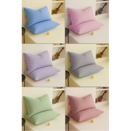 İQON Yastık Kılıfı 12 Adet | mavi | pembe | lila | gri | çağla | gülkurusu |