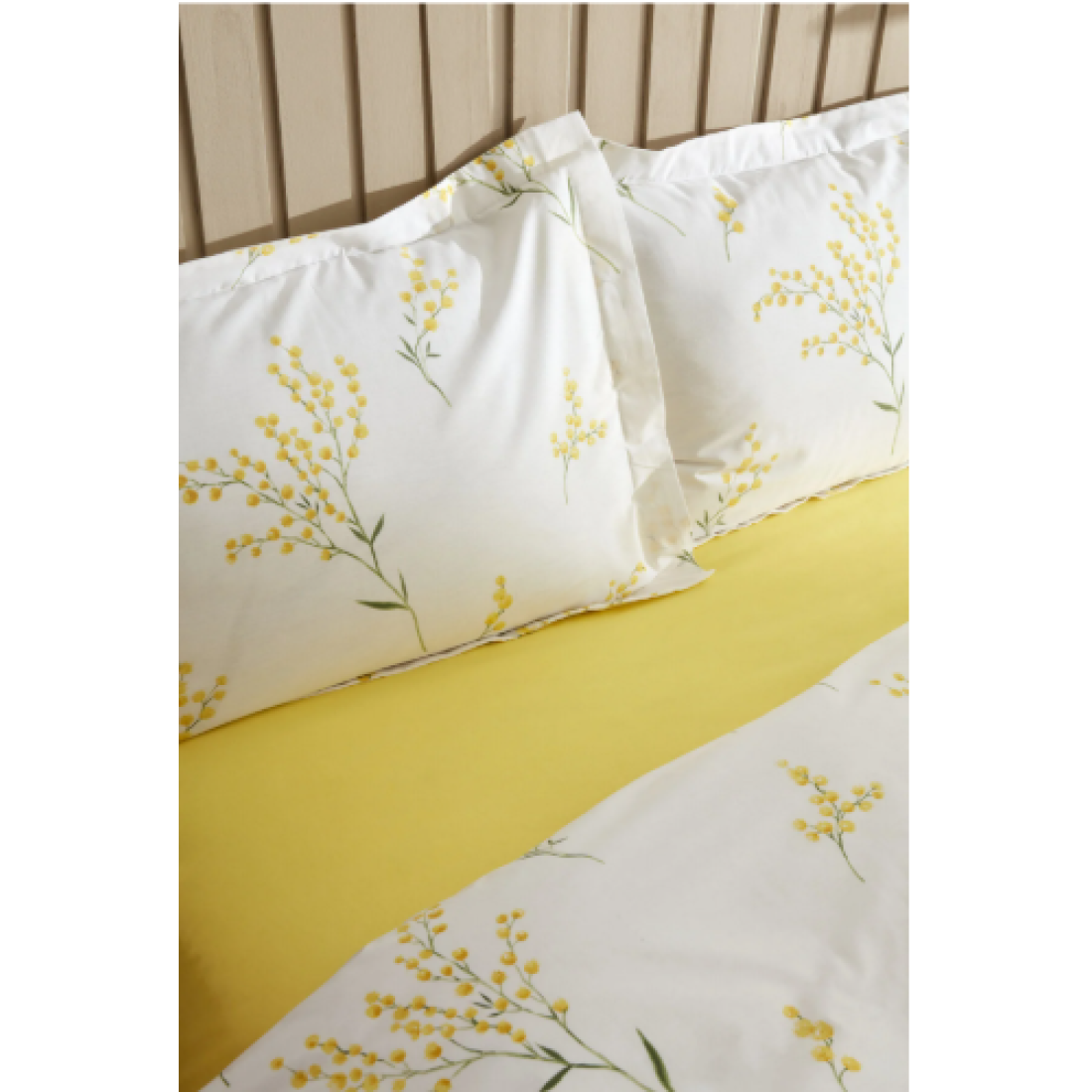 Karaca Home Loretta Sarı %100 Pamuk Çift Kişilik Nevresim Takımı (PP)