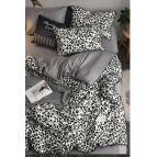 İQON Lastikli Çarşaflı Nevresim Takımı Çift Kişilik Leopar Premium Cotton 64s