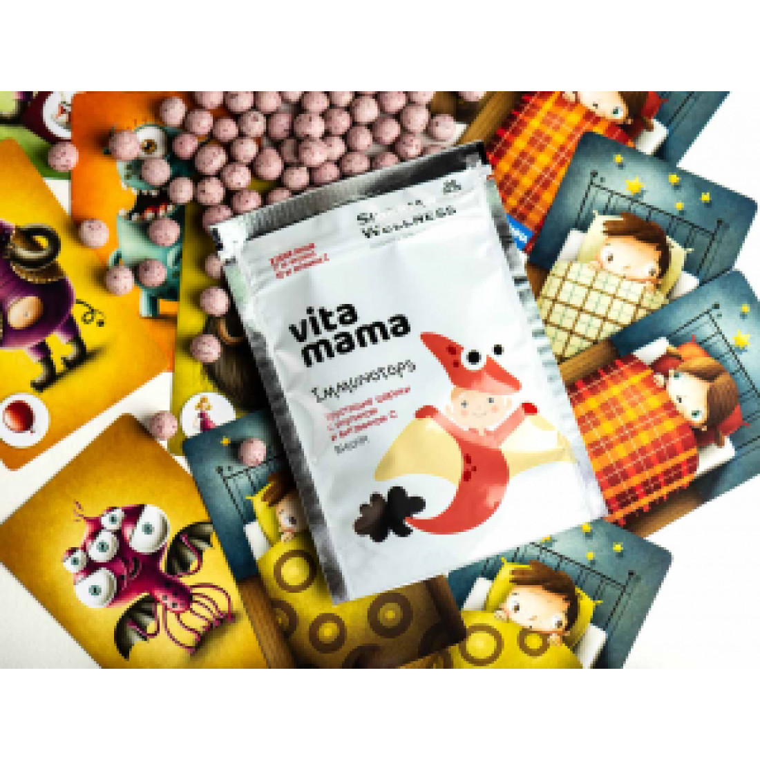 Siberian Wellness Vitamama. IMMUNOTOPS Crunchy Balls with Inulin and Vitamin C