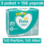 Prima Islak Mendil Hassas Ciltler 52 Li 3 Paket (Toplam 156 Yaprak)