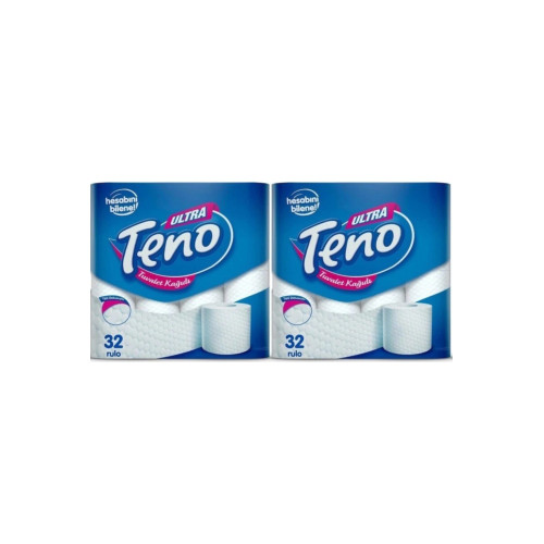 Teno Çift Katlı Tuvalet Kağıdı 32 Rulo X 2 Adet