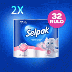 Selpak Tuvalet Kağıdı Pudra Kokulu 32' Li X 2 Adet