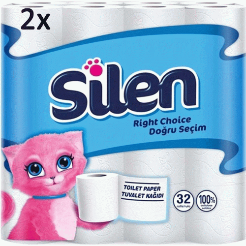 Silen Tuvalet Kağıdı 32' Li X 2 Adet