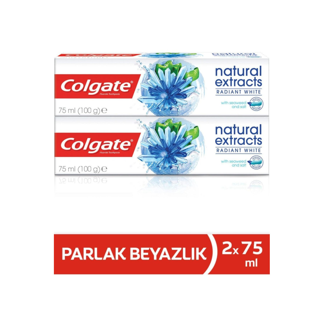 Colgate Natural Extracts Deniz Yosunu Tuzu Beyazlatıcı Diş Macunu 75 Ml X 2 Adet