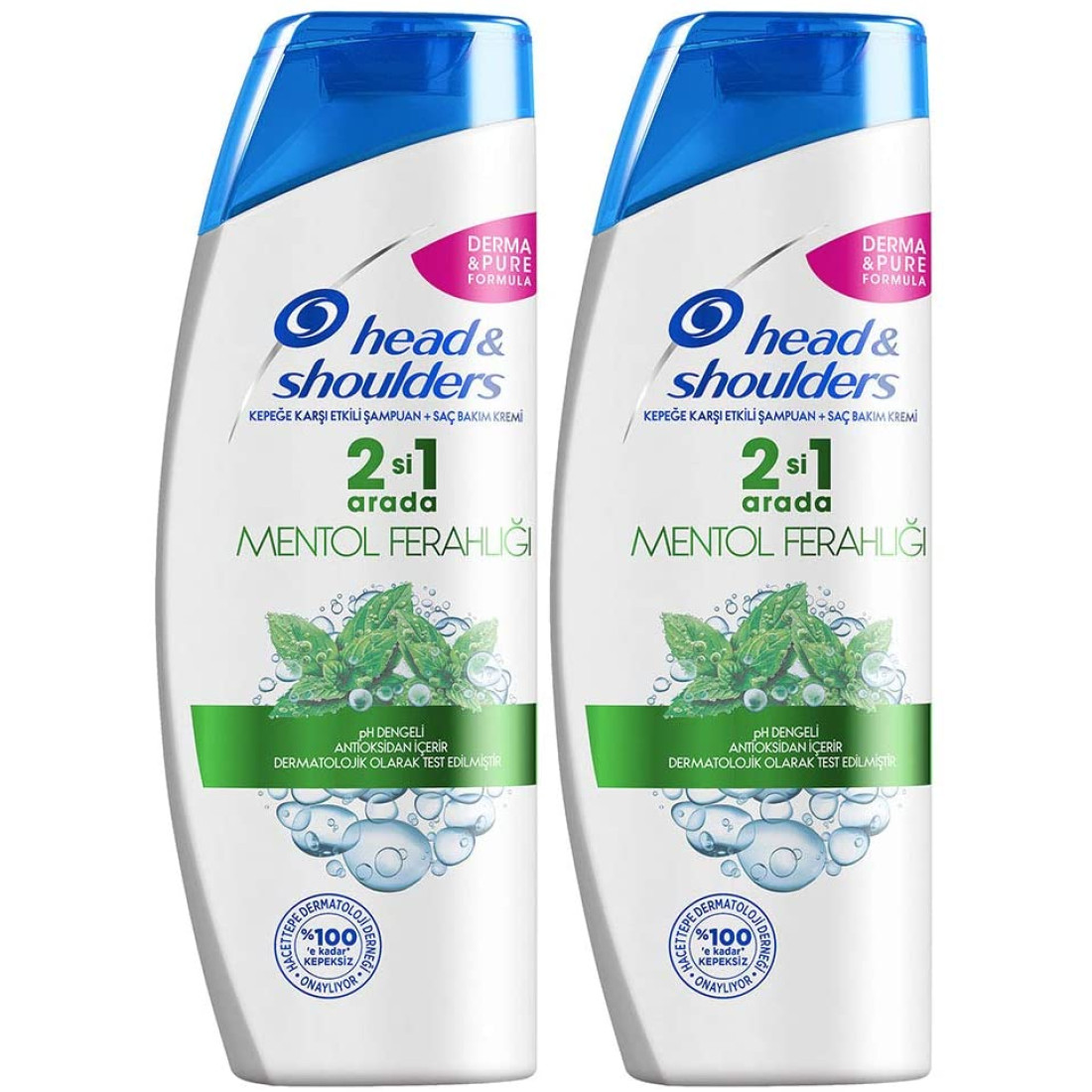 Head & Shoulders Mentol Ferahlığı 2X350 Ml (700 Ml) 2'Si 1 Arada Şampuan