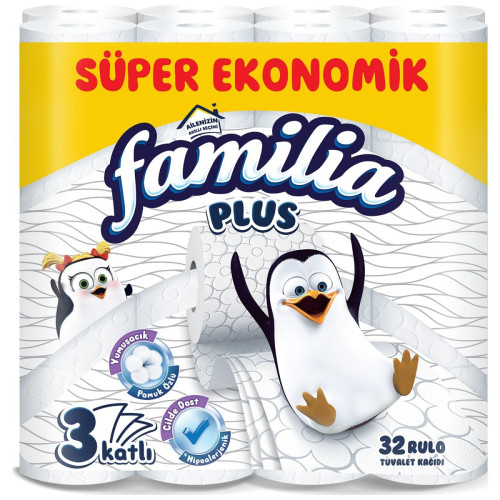 Familia Plus 3 Katlı 32 Rulo Tuvalet Kağıdı