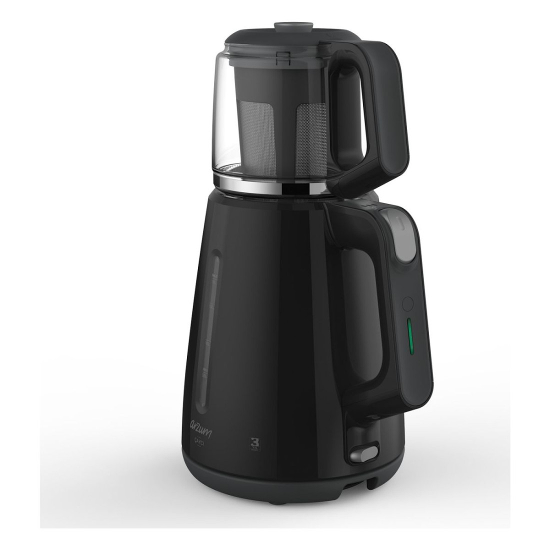 Arzum Ar3061 Çaycı 1700 W Cam Demlikli Çay Makinesi