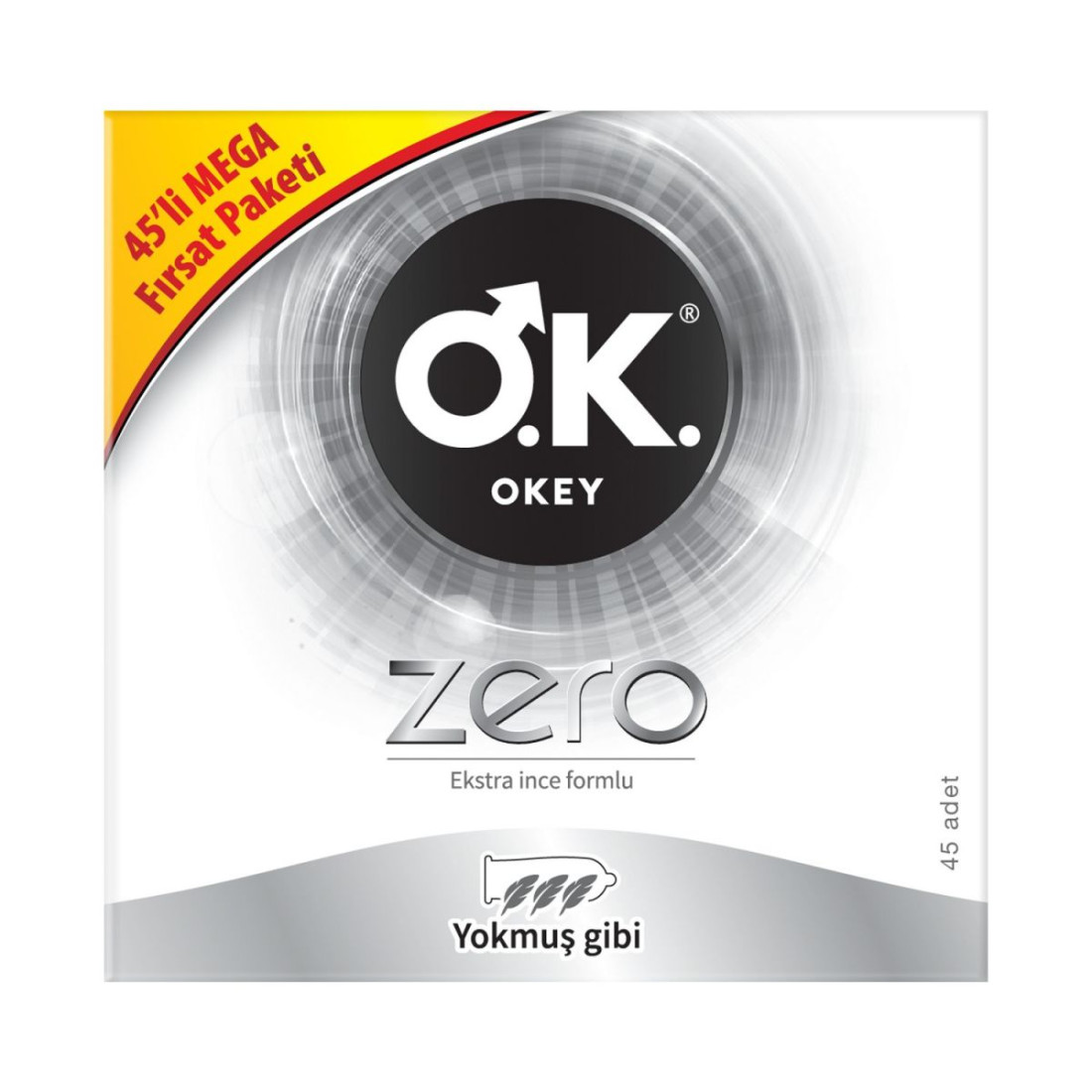 Okey Zero 45'Li Prezervatif Avantaj Paketi